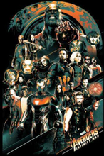 Marvel Avengers Infinity War Avengers Team T-Shirt – Schwarz - 4XL