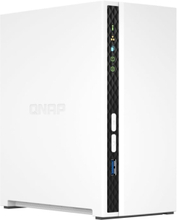 QNAP TS-233 NAS- ja tallennuspalvelimet Mini Tower Ethernet LAN Valkoinen Cortex-A55