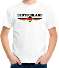 Duitsland landen shirt met Duitsland vlag wit voor kids