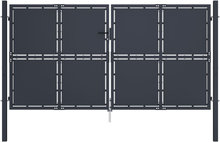 vidaXL Cancello per Giardino in Acciaio 300x175 cm Antracite