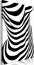 Lærredstryk Zebra Woman (1 del)