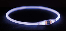 Trixie Blinkande halsband USB - S/M Blå