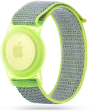 Apple Airtag Rem til Børn - Tech-Protect Nylon - Lime