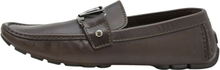 Louis Vuitton Brown Leather Monte Carlo Slip on Loafer Størrelse 41