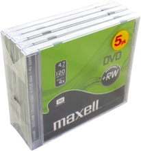 Maxell DVD+RW 4.7GB 5-pack JewelCase