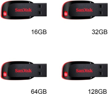 SanDisk CZ50 USB-Stick Cruzer Blade Pen-Laufwerke PenDrive-Verschlüsselung Mini Memory Stick 8 GB 16 GB 32 GB 64 GB 128 GB USB 2.0