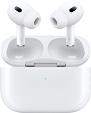 Apple | AirPods Pro - 2nd Generation (2023) - Langattomat kuulokkeet mikrofonilla. - aktiivinen kohinanvaimennus - valkoinen | Magsafe-latauskotelo (