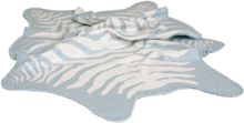 Zebra Baby Plaid Home Sleep Time Blankets & Quilts Blå Mille Notti*Betinget Tilbud