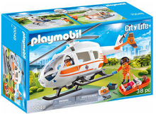 Playmobil city life førstehjælpshelikopter - 70048