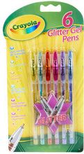 Crayola glitter gel penne, 6 stk.