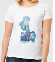 Disney Princess Filled Silhouette Cinderella Women's T-Shirt - White - S