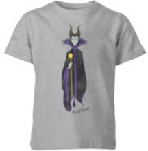 Disney Sleeping Beauty Maleficent Classic Kids' T-Shirt - Grey - 5-6 Years