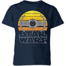 Star Wars Sunset Tie Kids' T-Shirt - Navy - 3-4 Years