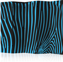 Skærmvæg Zebra pattern (turquoise) II