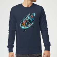 Aquaman Fight for Justice Sweatshirt - Navy - M - Navy