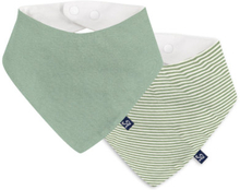 Alvi ® Trekantet tørklæde 2-pack Sea horse grøn