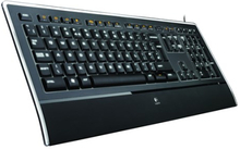 Logitech Illuminated K740 - Tastatur #uk Kabling Tastatur Sort