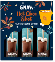 GNAW Hot Choc Shot Milk Chocolate gaveeske, 135 g