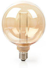 Nedis LED Glödlampa E27 | G125 | 3.5 W | 120 lm | 1800 K | Dimbar | Med guld finish | Retrostil | 1 st.