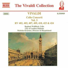 Vivaldi: Cello Concertos Vol 3
