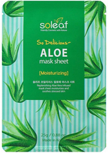 Fugtgivende Ansigtsmaske So Delicious Soleaf Aloe Vera (25 g)