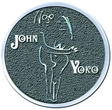 John Lennon: Pin Badge/John & Yoko