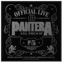 Pantera: Standard Patch/101% Proof (Retail Pack)