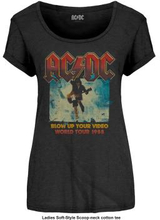 AC/DC: Ladies T-Shirt/Blow Up Your Video (Large)