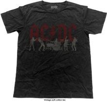 AC/DC: Unisex Vintage T-Shirt/Silhouettes (Small)