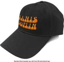 Janis Joplin: Unisex Baseball Cap/Orange Logo