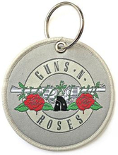 Guns N"' Roses: Keychain/Silver Circle Logo (Double Sided Patch)