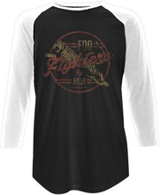 Foo Fighters: Unisex Raglan T-Shirt/Tiger (XX-Large)