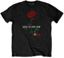 Guns N"' Roses: Unisex T-Shirt/Used to Love Her Rose (Small)