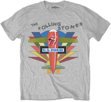 The Rolling Stones: Unisex T-Shirt/Retro US Tour 1975 (Small)