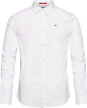Tjm Original Stretch Shirt Tops Shirts Business White Tommy Jeans