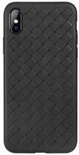 BENKS Woven Grid Pattern Flexible TPU Cover for iPhone XS / X