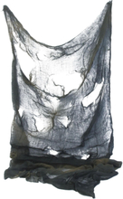 Skummel Dekorasjon til Halloween - Grå Netting 75x180 cm