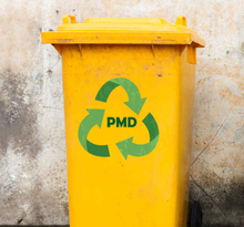 Recycle PMD container sticker