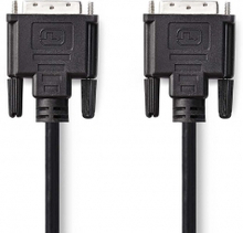 DVI-kabel | DVI-D 24 + 1-pin han | DVI-D 24 + 1-pin han | 1080p | Nikkelplateret | 10.0 m | PVC | So