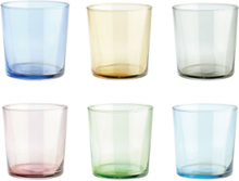 Aida Coloured Tumblers Home Tableware Glass Drinking Glass Multi/mønstret Aida*Betinget Tilbud