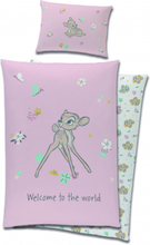 Disney dekbedovertrek Bambi junior 90 x 120 cm katoen roze