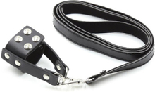 Cock Ring With Leather Leash Peniskoppel
