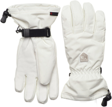 Women's Powder Cz - 5 Finger Accessories Gloves Finger Gloves Hvit Hestra*Betinget Tilbud