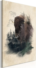 Billede - Stately Buffalo Lodret - 40 x 60 cm