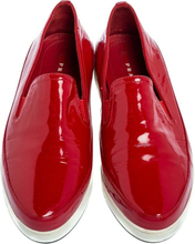 Prada Sport Red Patent Leather Slip-on joggesko