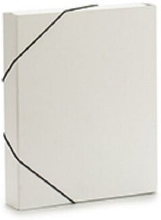 Elastomapsed tidsmappe A4 23,5 x 32 cm pap hvid