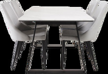 Matgrupp Espolla bord och 4 Leone stolar