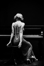 Poster Piano Lady