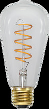 LED-lampa E27 ST64 Decoled Spiral Clear 3-step memory