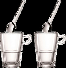 Kaffeset Senso - Kaffekopp och sked x2 - Latte Macchiato